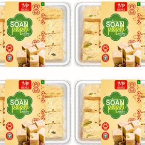 MAPAA Bikaneri Premium Flaky Soan Papdi Ready to Eat Mouth Melting Sweets Box 800 GMS
