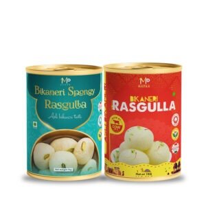 MAPAA Bikaneri Premium Spongy Rasgulla & Spongy Rasgulla Combo Ready to Eat Sweet 2 KG Pack
