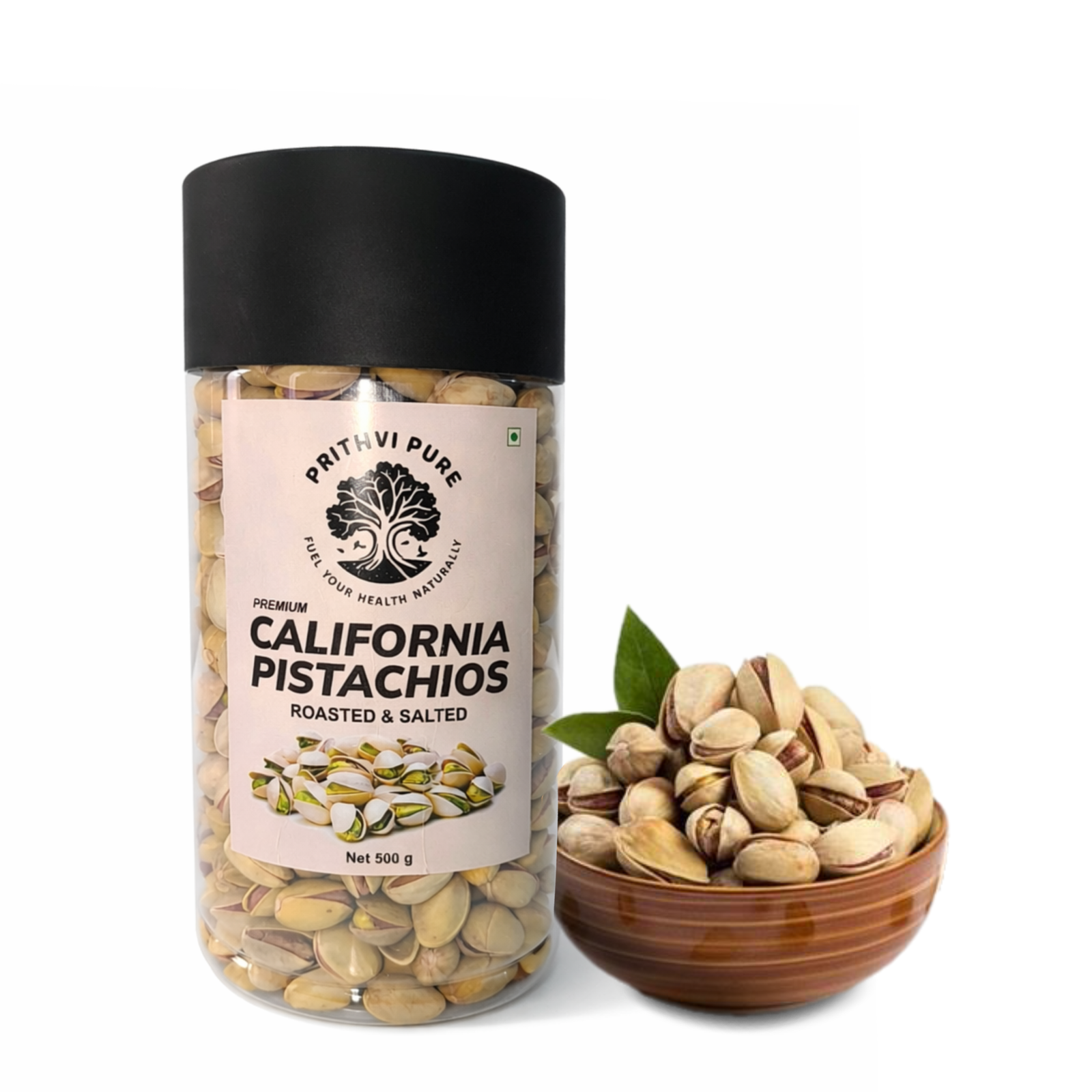Roasted and Salted Pistachios 500gm | Premium Whole Pistachios | Crunchy & Savory Snack |